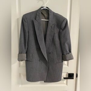 Daniel Hechter Charcoal Double-Breasted Blazer